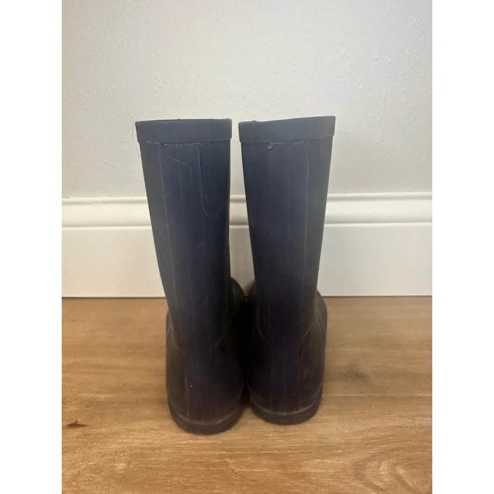 Target Rain Boots Kids Size 13 Navy Blue Waterproof Rubber Puddle Jumpers Spring